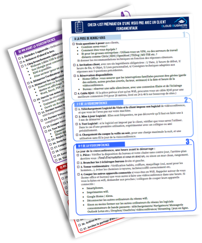 Check list visioconférence